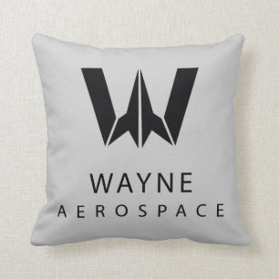 Almofada Liga da Justiça   Logotipo Aeroespacial Wayne