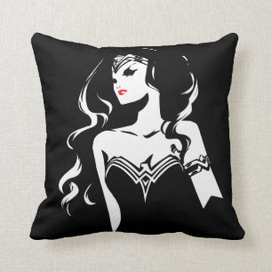 Almofada Liga da Justiça Mulher Maravilha Noir Pop Art