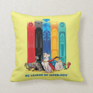 Almofada Liga DC das Torres de Metrópolis de Super Pets