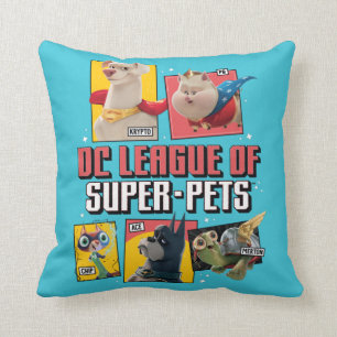 Almofada Liga DC de Painéis de Caracteres Super Pets
