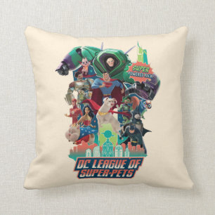 Almofada Liga DC de Super Pets Batalha por Metrópolis