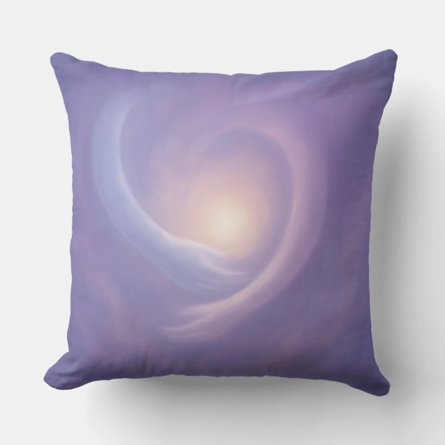 Almofada Light Embrace Lavender Abstract Energy (Frente)