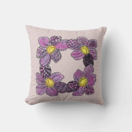 Almofada Lilac Flores roxas