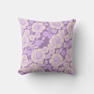 Almofada Lilás 💜 Floral Barroco