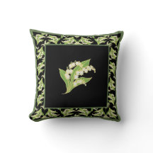 Lilases-do-Vale Pintadas à Mão em Preto