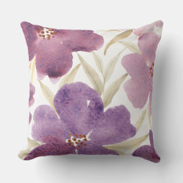 Almofada Lilases na aquarela