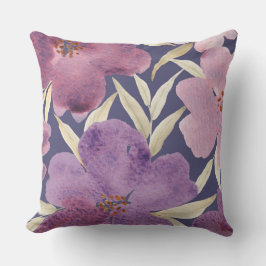 Almofada Lilases na aquarela