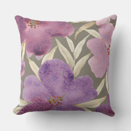 Almofada Lilases na aquarela