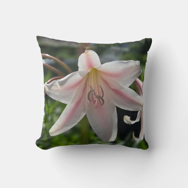 Almofada Lily Branca e Rosa (Frente)