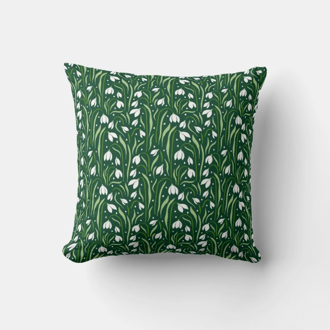 Almofada Lily of the Valley Flowers Pattern Primavera Summe (Frente)