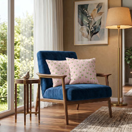 Almofada LilyStripe Haven Travesseiro Floral para Airbnb
