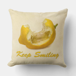 Almofada Limão - Continue sorrindo