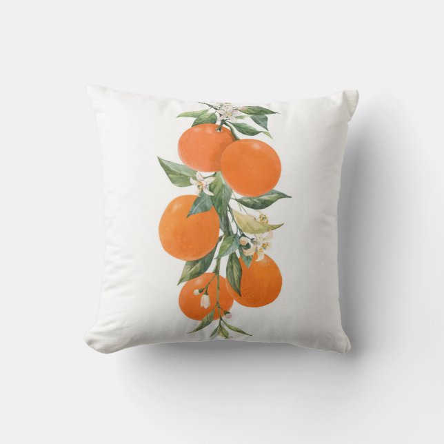 Almofada Limão-laranja fruta de citrinos (Frente)