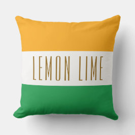 Almofada Limão LEMON Esportes Verdes - Listras Amarelas