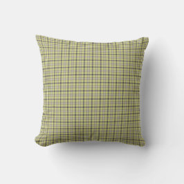 Almofada Lime Green Plaid Classic Pattern Retro