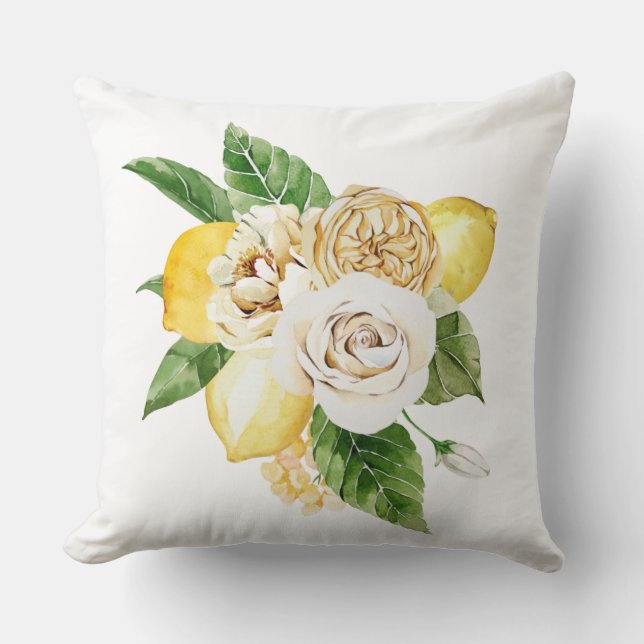 Almofada Limões e rosas (Frente)