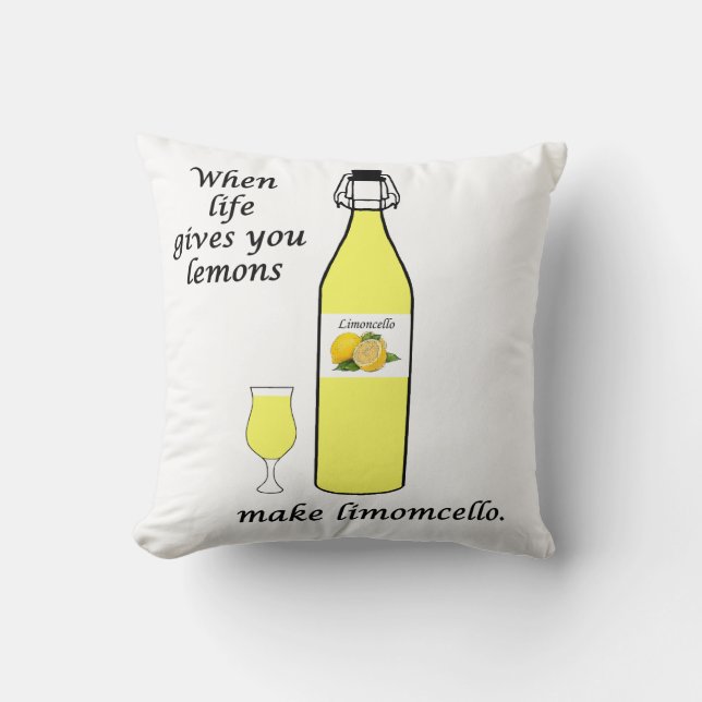 Almofada Limões para Limoncello (Frente)