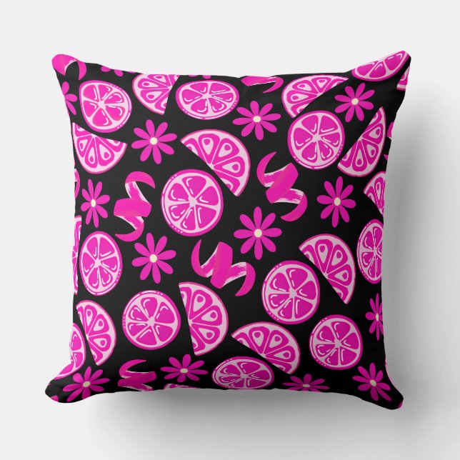 Almofada limonada de limonada de verão dos citrinos (Frente)