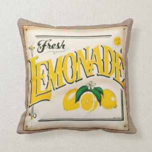 Almofada Limonada fresca do país da fazenda
