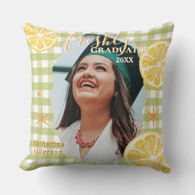 Almofada Limonado Gingaham Recém-Formado  (Frente)