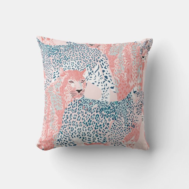 Almofada Linda arte Leopardo, padrão perfeito, abstrato (Frente)