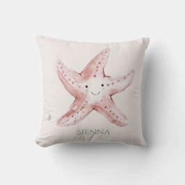 Almofada Linda e divertida Estrela-do-Mar Rosa para criança