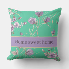 Almofada Linda Flores Roxas Inverno