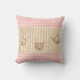 Almofada Linda Menina Coelho Bunny Rosa