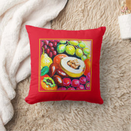 Almofada Linda Mistura de Pintura de Fruta de Uvas. Comprar