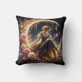 Almofada Linda Mulher-Vapor na Lua