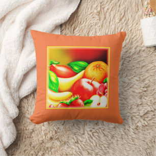 Almofada Linda pintura de Frutas Tropicais. Comprar Agora