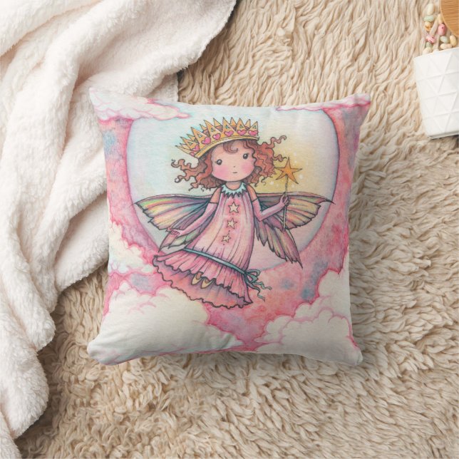 Almofada Linda Princesa Fada por Molly Harrison (Cobertor)