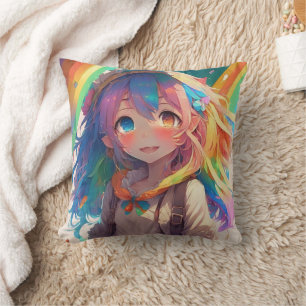Almofada Linda Rainbow Animy Girl