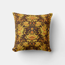 Almofada Lindas flores amarelas vintonizadas