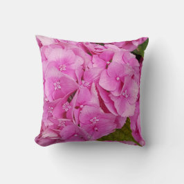 Almofada Lindas Flores Rosa de Hortênsia