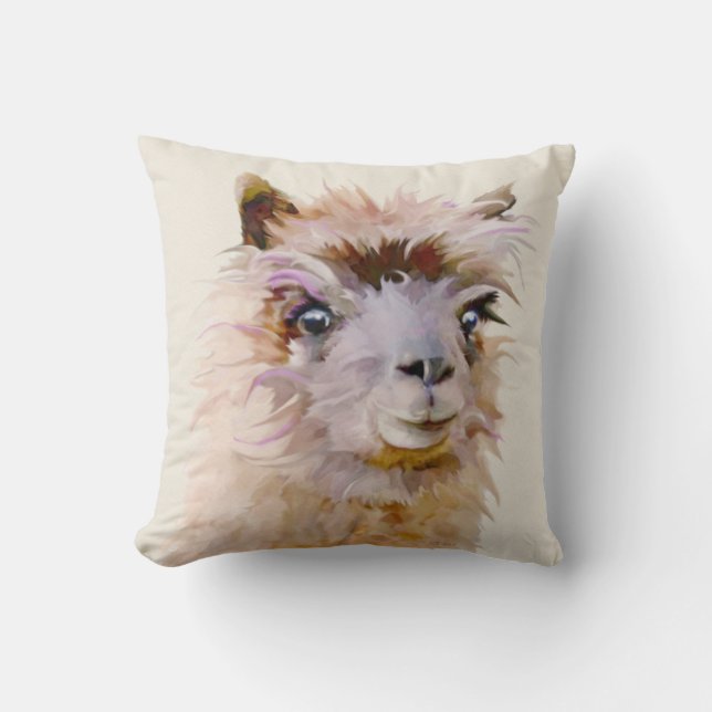 Almofada Lindo alpaca roxo (Frente)