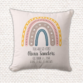 Almofada Lindo Arcoiris Boho Acuarela Multicolor