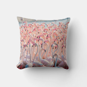Almofada Lindo e selvagem - Flamingosflock,maior,rosa,d