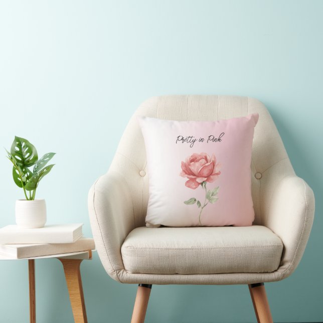 Almofada Lindo em Rosa Rosa Vermelha (Cadeira)