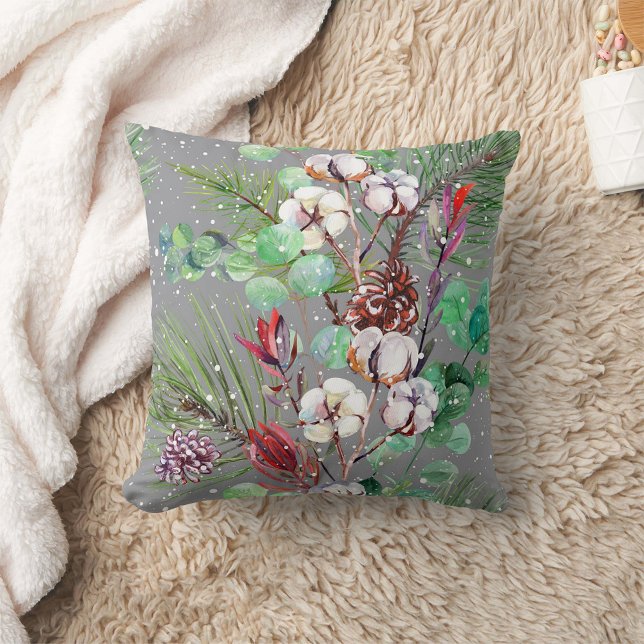 Almofada Lindo floral decorativo atraente (Criador carregado)