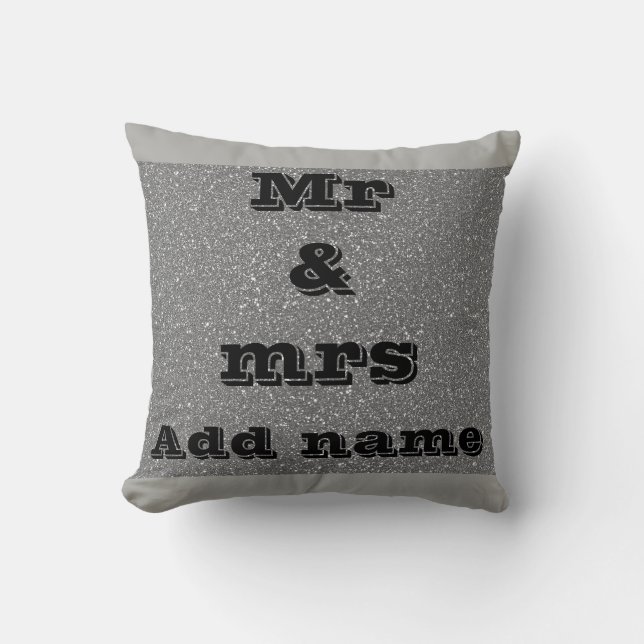 Almofada Lindo mr e mrs travesseiro (Frente)