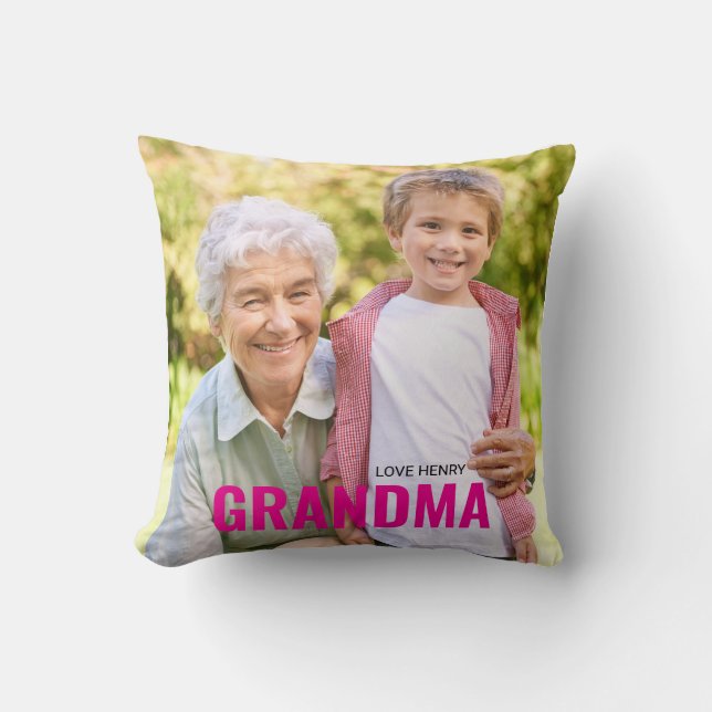 Almofada Lindo Presente Personalizado com Foto para a AVÓ (Frente)