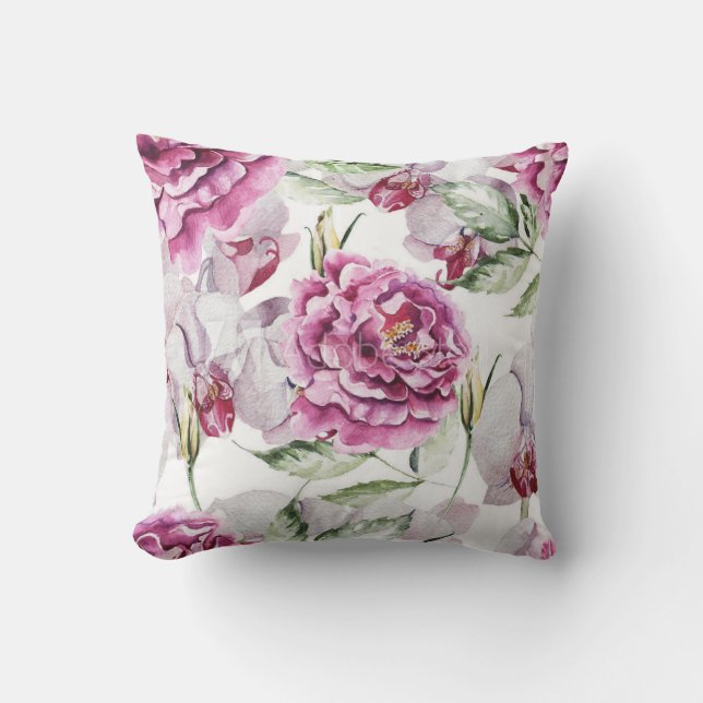 Almofada Lindo Travesseiro Floral Decorativo .. (Frente)