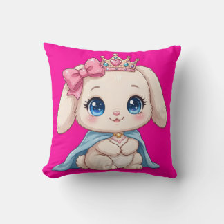 Almofada Lindo Travesseiro Rosa Quente da Princesa Coelhinh