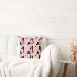 Almofada Lindo Travesseiro Rosa Romântico para Casais