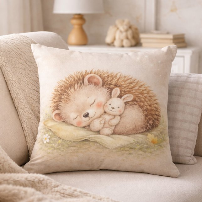 Almofada Lindoouriço Florestal Adormecido Quarto Infantil N (Criador carregado)