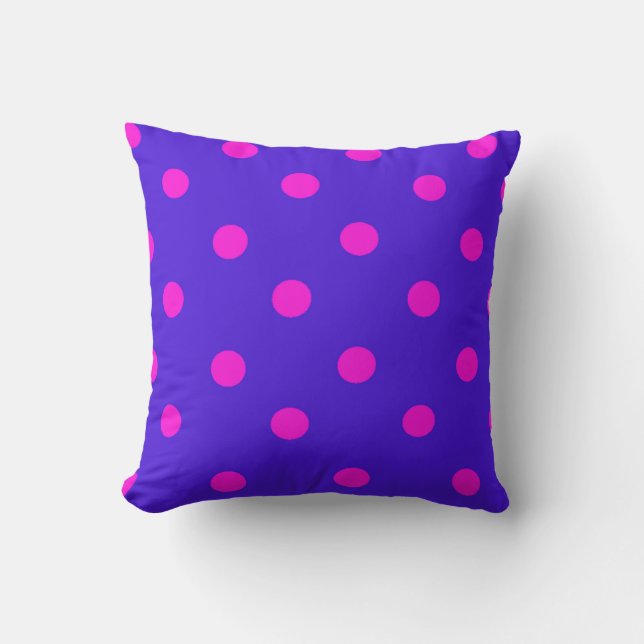 Almofada Lindos Pontos Pink e Roxo (Frente)