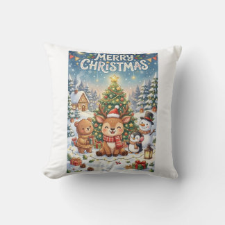 Almofada • Lindos Renaiss Cristãos de Natal e Amigos Invern