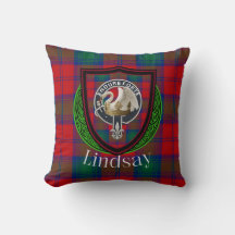 Lindsay Scottish Clan Tartan & Crest