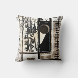 Almofada Linguagem da Cidade em Preto e Branco